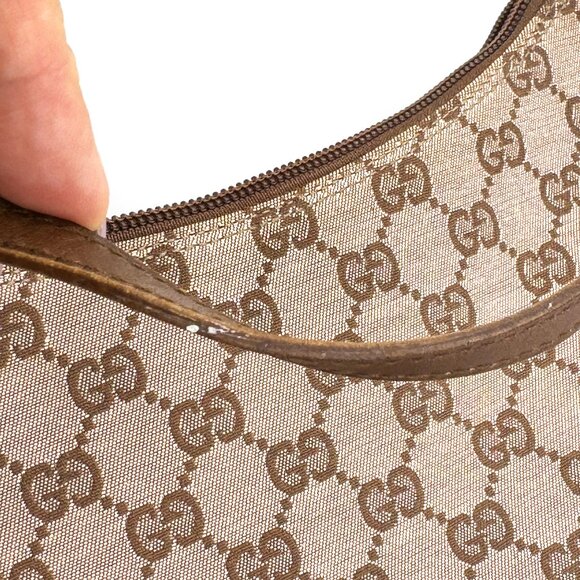 Gucci Vintage GG Pink Canvas Slim Pochette Mini Shoulder Bag COA Style #0050813 - Picture 12 of 13